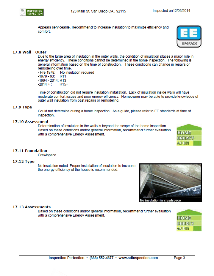 EE in HI report page